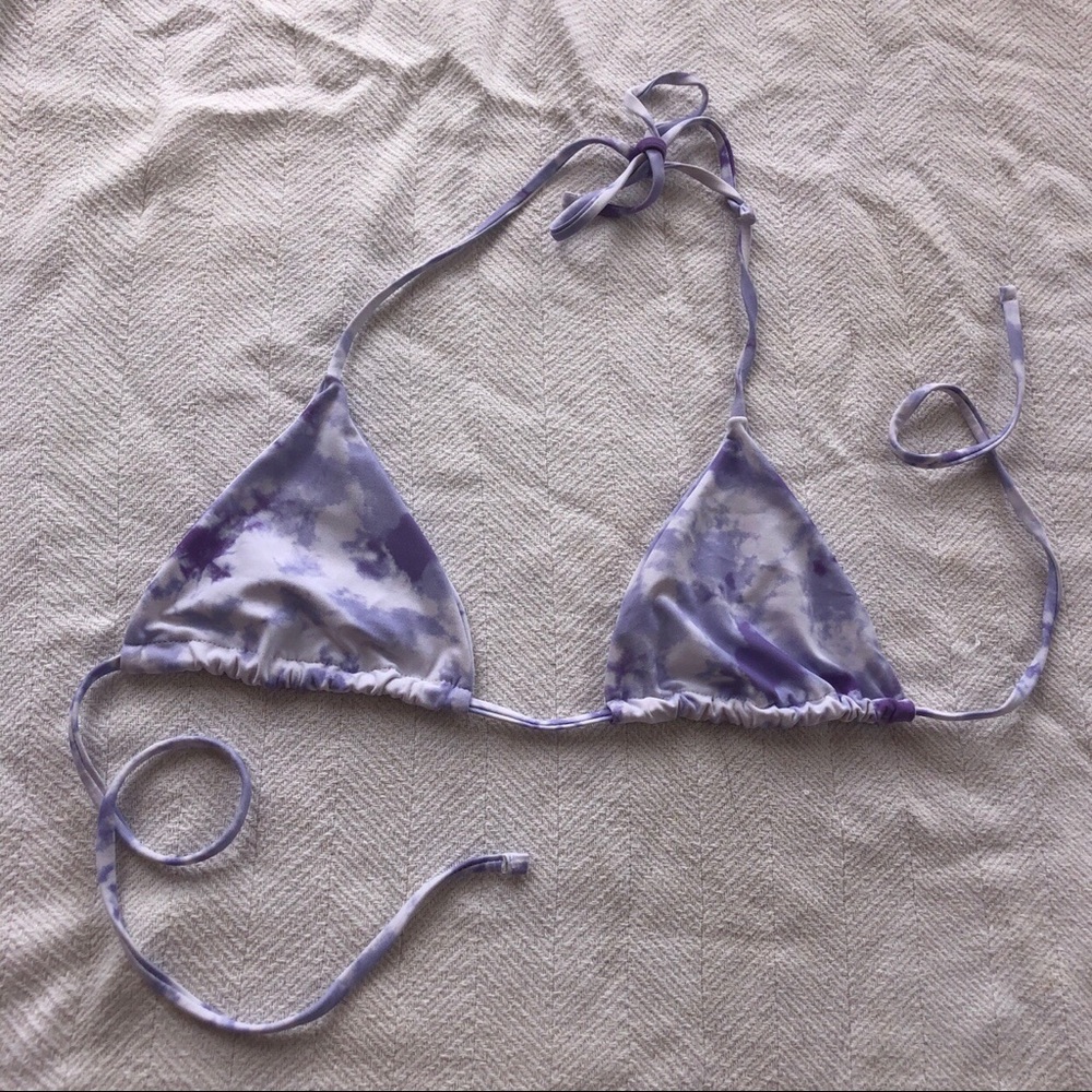 Zaful: purple triangle bikini top